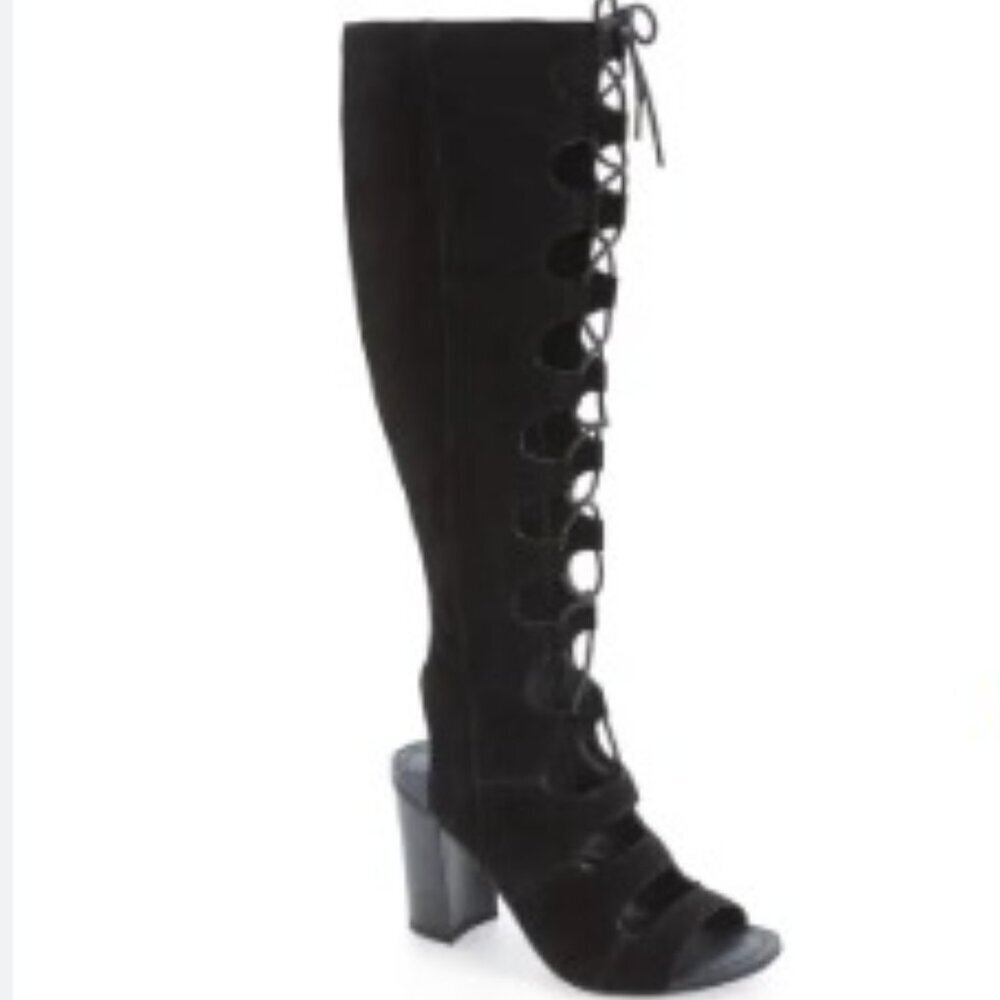 SARTO by Franco Sarto 'Serena' Boot – Black Suede – Size 8.5M – NWT